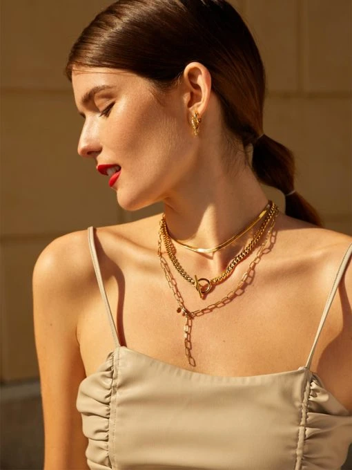 CHUNKY KETTE GOLD 8 CHUNKY KETTE GOLD – Bild 6