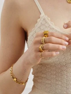 TRIO SHINE Armband Gold -Günstiges Kette Geschäft 17 510x680 11