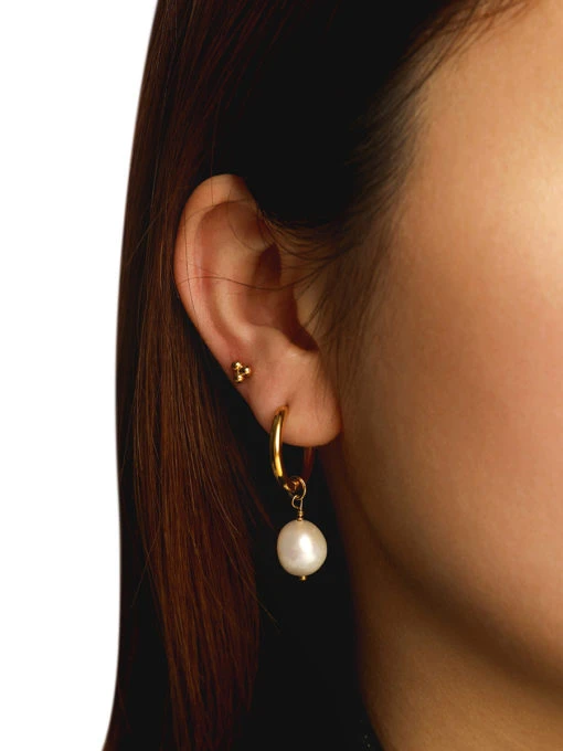 Modern Pearl OHRRINGE Silber 12 Modern Pearl OHRRINGE Silber – Bild 10