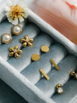 Simple Flower Ohrringe Silber -Günstiges Kette Geschäft 2023.6.24.2 510x680 5