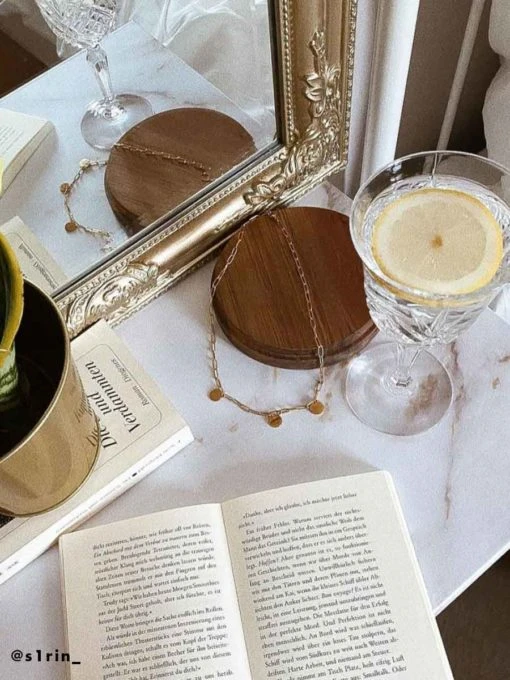 TRIO SHINE KETTE GOLD – Engravable 14 TRIO SHINE KETTE GOLD – Engravable – Bild 12