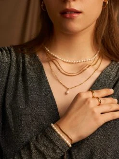 Classic Pearls Kette Gold -Günstiges Kette Geschäft 9359 510x680 2