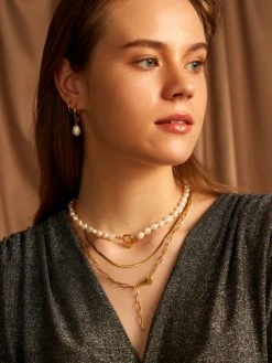 Modern Pearl OHRRINGE GOLD 19 Modern Pearl OHRRINGE GOLD -Günstiges Kette Geschäft 9415图片 510x680 1