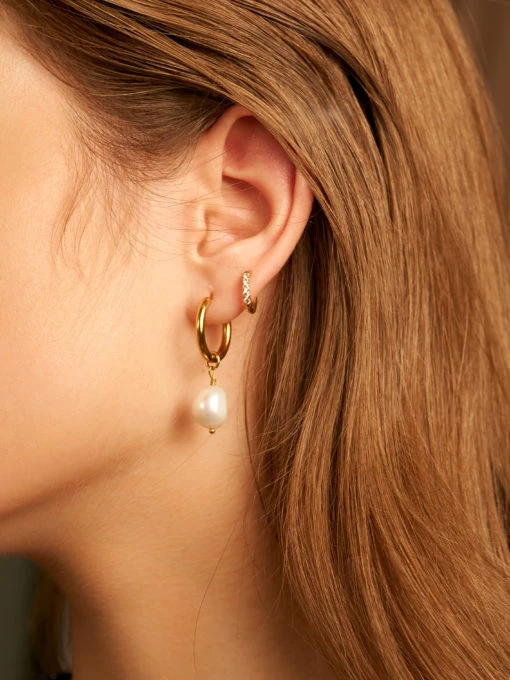 Modern Pearl OHRRINGE GOLD 11 Modern Pearl OHRRINGE GOLD – Bild 9