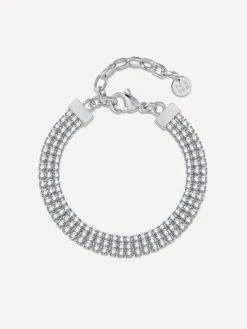 Triple Shining ARMBAND Silber