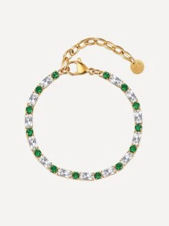 Green Circle ARMBAND Gold