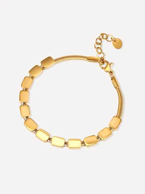 Hop Block ARMBAND Gold -Günstiges Kette Geschäft ABE0568G.1 510x680 1