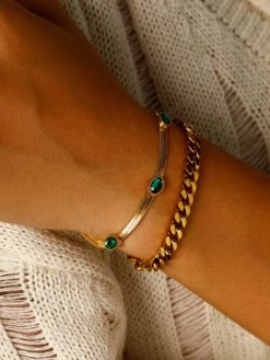 Sleek Aurora ARMBAND Gold -Günstiges Kette Geschäft ABE0570G.2 510x680 1