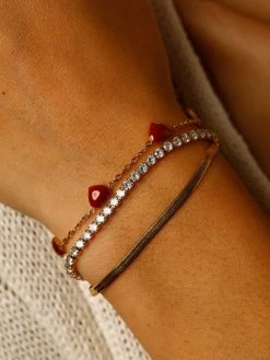 Red Heart ARMBAND Silber -Günstiges Kette Geschäft ABE0571G.1 510x680 1
