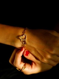 Hearts Together ARMBAND Silber -Günstiges Kette Geschäft ABE0576G.3 510x680 1