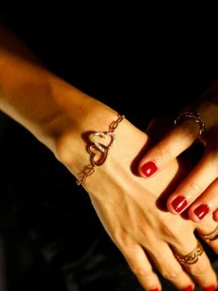 Hearts Together ARMBAND Silber -Günstiges Kette Geschäft ABE0576G.4 510x680 1