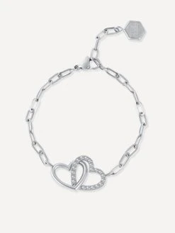 Hearts Together ARMBAND Silber