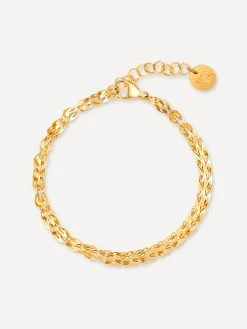 Peacock Wafer ARMBAND Gold