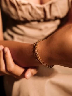 Peacock Wafer ARMBAND Gold -Günstiges Kette Geschäft ABE0588G.3 510x680 1