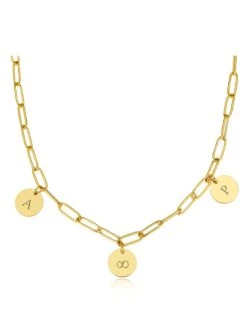 TRIO SHINE KETTE GOLD – Engravable 17 TRIO SHINE KETTE GOLD – Engravable -Günstiges Kette Geschäft KE1532G en 510x680 1