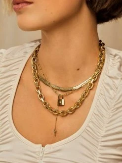 Unfolded Kette Gold -Günstiges Kette Geschäft KE1535.1 510x680 1