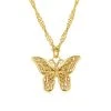Butterfly Kette Gold -Günstiges Kette Geschäft KE1542G 510x680 1
