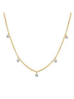 Sparkling Drop Kette Gold