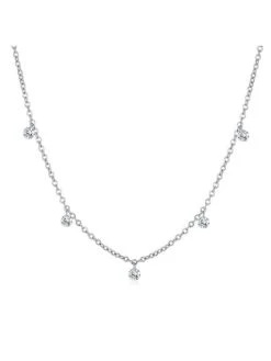 Sparkling Drop Kette Silber