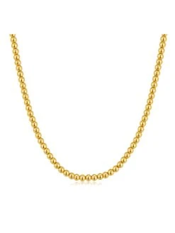 Bead Ball Kette Gold