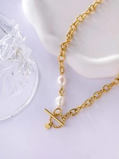 Pearl Kette Gold -Günstiges Kette Geschäft KE1773 4 510x680 1