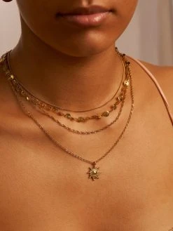 Disk Connect Kette Gold -Günstiges Kette Geschäft KE1875G.3 510x680 1