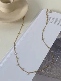 Sparkling Interval Kette Gold -Günstiges Kette Geschäft KE1877G.2 510x680 2