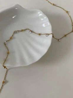 Sparkling Interval Kette Gold -Günstiges Kette Geschäft KE1877G.3 510x680 2