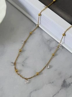 Sparkling Interval Kette Gold -Günstiges Kette Geschäft KE1877G.4 510x680 2