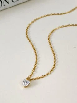 Shine Heart Kette Silber -Günstiges Kette Geschäft KE1885G.5 510x680 1