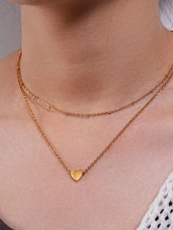 Heart Passion Kette Gold -Günstiges Kette Geschäft KE1942G.1 510x680 1