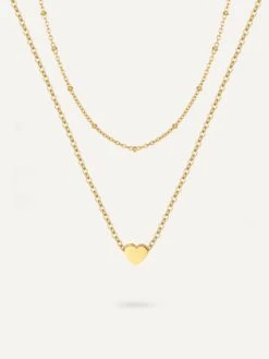 Heart Passion Kette Gold