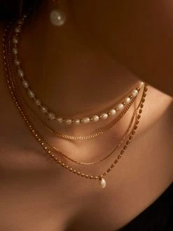 Ocean Dream Kette Gold -Günstiges Kette Geschäft KE1948G.3 510x680 1