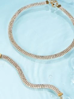 Triple Shining Kette Gold -Günstiges Kette Geschäft KE1955G.3 510x680 2