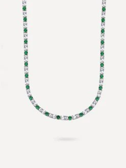 Green Circle Kette Silber