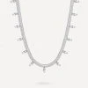 Sleek Spark Kette Silber -Günstiges Kette Geschäft KE1963S.2 510x680 1