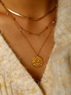 ZODIAC Kette Gold-ZWILLINGE -Günstiges Kette Geschäft KE1975G.3 510x680 2