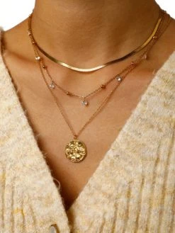 ZODIAC Kette Gold-ZWILLINGE -Günstiges Kette Geschäft KE1975G.4 1 510x680 1