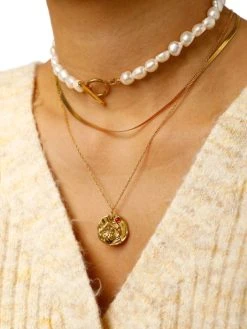 ZODIAC Kette Gold-KREBS -Günstiges Kette Geschäft KE1980G.3 510x680 1