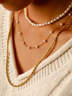 Slim DNA Kette Gold -Günstiges Kette Geschäft KE1989G.3 510x680 2