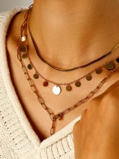 Glimmer Kette Gold -Günstiges Kette Geschäft KE1991G.2 510x680 1