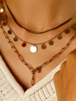 Glimmer Kette Gold -Günstiges Kette Geschäft KE1991G.3 510x680 1