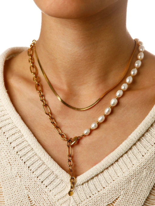 Passionate Pearls Kette Gold 9 Passionate Pearls Kette Gold – Bild 7