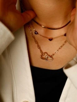 Red Heart Kette Gold -Günstiges Kette Geschäft KE2006G.5 510x680 1