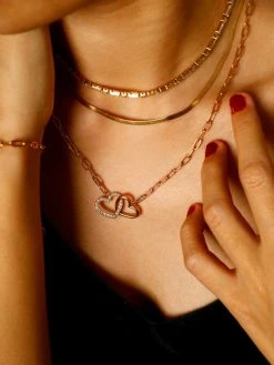 Hearts Together Kette Silber -Günstiges Kette Geschäft KE2007G.3 510x680 2