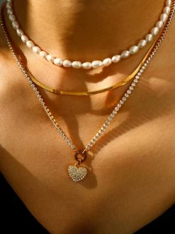 Wholehearted Kette Silber -Günstiges Kette Geschäft KE2008G.7 510x680 1