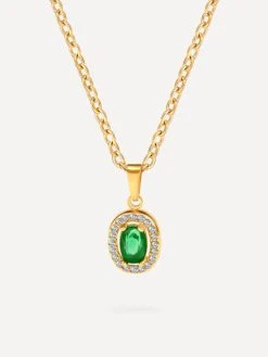 Eternal Emerald Kette Gold