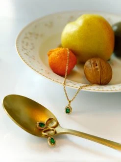 Eternal Emerald Kette Gold -Günstiges Kette Geschäft KE2009G.3 510x680 2