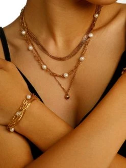 Cheerful Pearls Kette Silber -Günstiges Kette Geschäft KE2016G.3 510x680 2