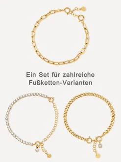 Versatile Shine Set Gold 27 Versatile Shine Set Gold -Günstiges Kette Geschäft KE2017G.13 1 510x680 1